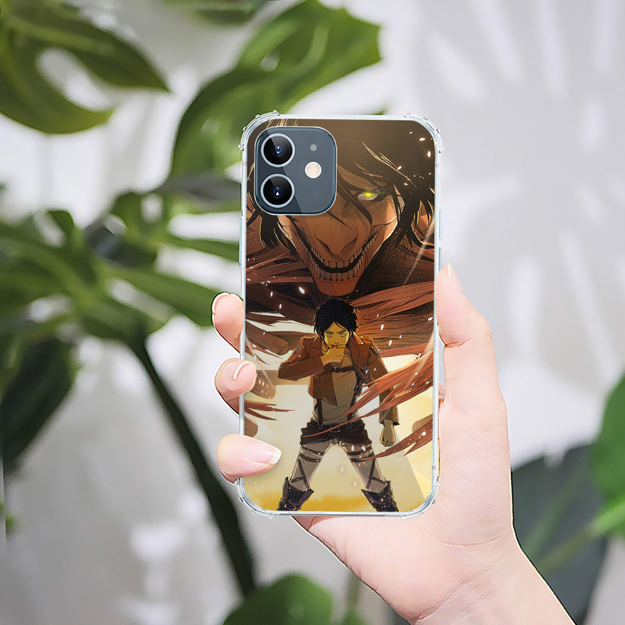 （画像用） 進撃の巨人 Attack on Titan 【iPhone 12シリーズ対応】透明スマホケース（クリアソフトケース）